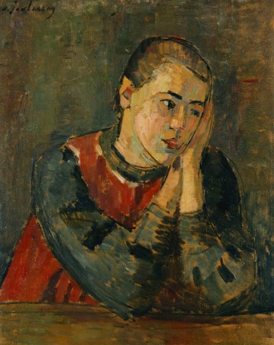 Criança com cabeça aparada; Criança com a cabeça aparada, 1906 de Alexej von Jawlensky