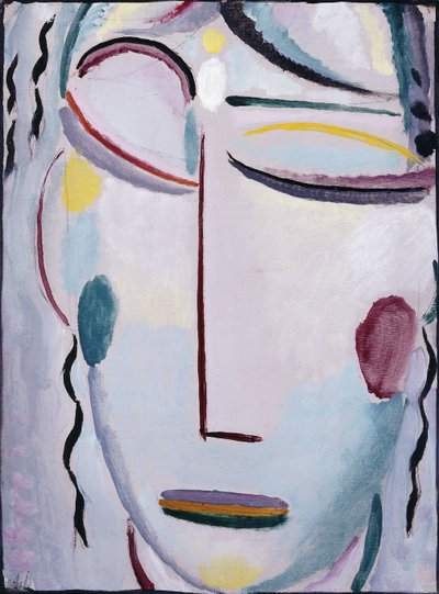 O rosto do Salvador: a ressurreição ou a nova vida II; Rosto do Salvador: Ressurreição ou A Nova Vida II, 1918 de Alexej von Jawlensky