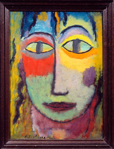 Medusa. Pintura do russo Alexei von Javlensky (Alexi von Jawlensky, Alexej von Javlenski) (1864-1941), século XX. Lyon, Musee des Beaux Arts. de Alexej von Jawlensky
