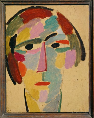 Cabeça mística: Anika (cartão) de Alexej von Jawlensky