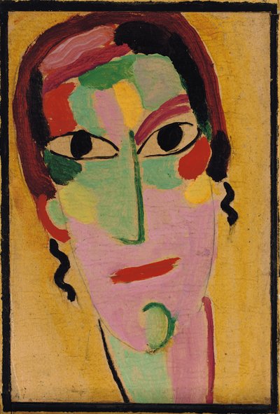 Cabeça mística: completamente acordada, c. 1917 de Alexej von Jawlensky