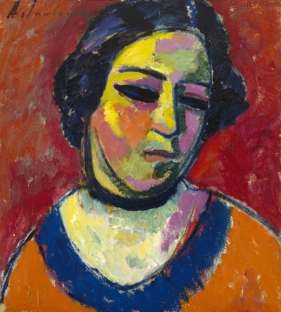 Retrato de mulher de Alexej von Jawlensky