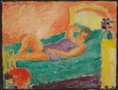 Menina reclinada; Menina deitada, c.1917 de Alexej von Jawlensky