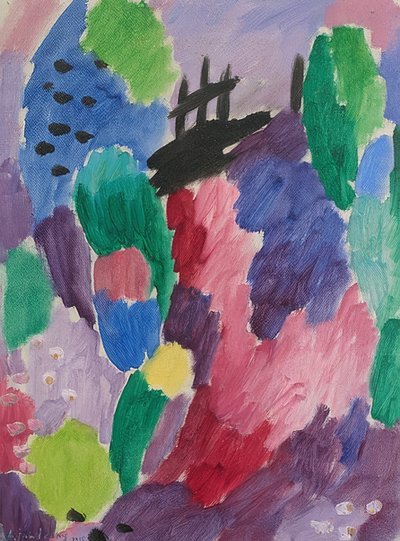 Roter Road, St. Prex. 1915 de Alexej von Jawlensky