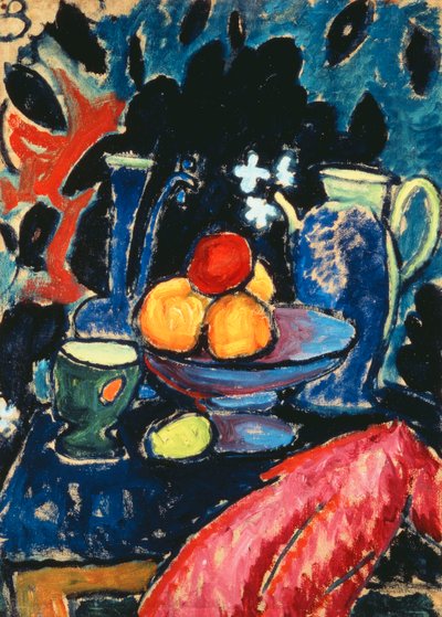 Ainda vida com jarro; Ainda vida com um jarro, c.1913 de Alexej von Jawlensky