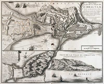 Gibraltar und Ceuta, Spanien von Alexis-Hubert Jaillot