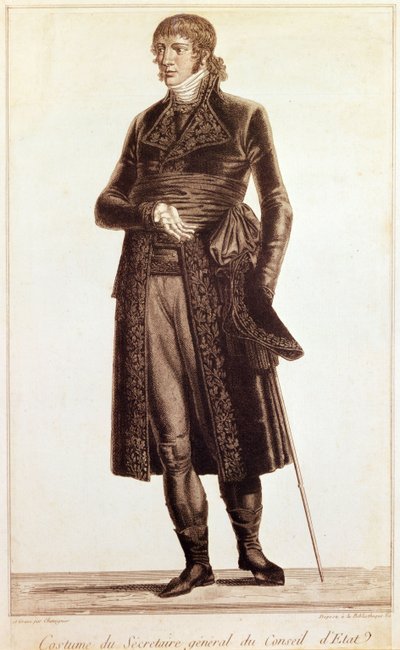 Fato do Secretário Geral do Conselho de Estado, c.1804-10 de Alexis Chataigner