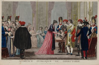 Audiência pública do Diretório, ca 1797. de Alexis Chataignier