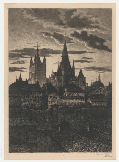 Vista de Lausana Lausanne (título no objeto) de Alexis Forel