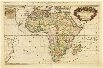 Mapa de África de 1692 por Alexis-Hubert Jaillot de Alexis Hubert Jaillot