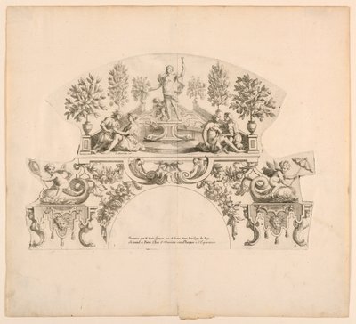Folhas de leque, oitava e nona placas do conjunto, "Divers Desseins de grands Fans, Encrans, et autres Ornamens, inventado e gravado por Nicolas Loire" de Alexis Loir