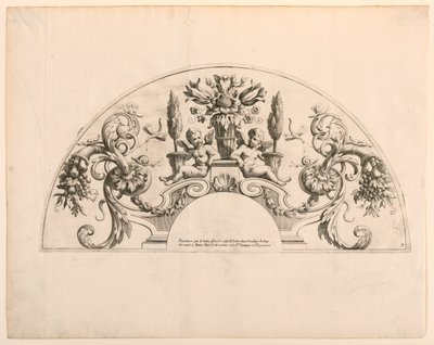 Folhas em leque, Quinta e sexta placas do conjunto, "Divers Desseins de grands Eventails, Encrans, et autres Ornamens, inventado e gravado por Nicolas Loire" de Alexis Loir