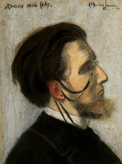 Retrato do Compositor Jean Huré 1877-1930, 1899. de Alexis Mérodack Jeanneau