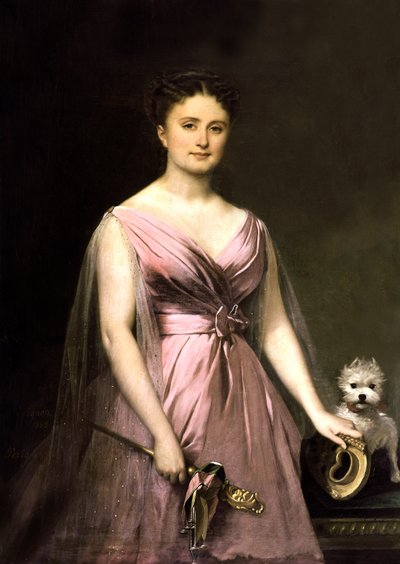 Retrato de Hortense Schneider de Alexis Nicolas Perignon