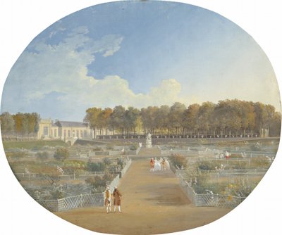 A Horta do Hotel de Valentinois em Passy de Alexis Nicolas Perignon the Elder