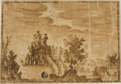 Castelo de fadas na paisagem de Alfonso Parigi