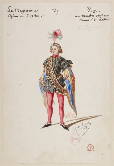 Halévy - La magicienne - modelos de fatos por Alfred Albert - 09. Página. Oito extras de Alfred Albert