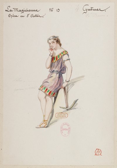 Halévy - La magicienne - figurinos de Alfred Albert - 13. Gnômes, bailarinas de Alfred Albert