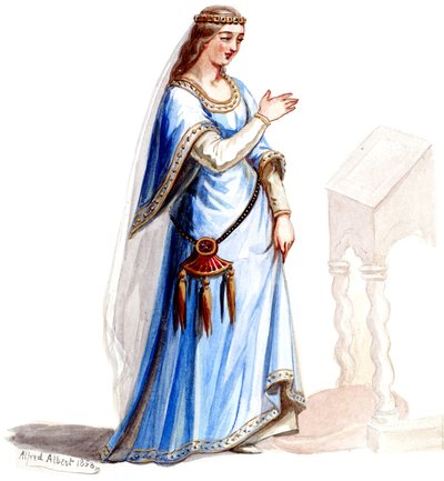 Halévy - La magicienne - modelos de fatos por Alfred Albert - 22 (Mélusine ) (retocada) de Alfred Albert