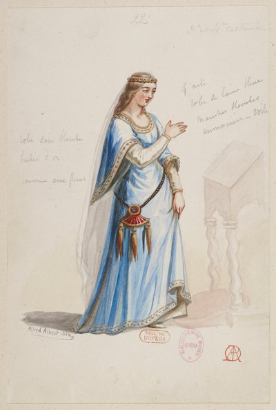 Halévy - O Mágico - modelos de fatos de Alfred Albert - 22 (Mélusine) de Alfred Albert