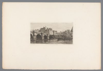 Vista da Pont Neuf Le Pont Neuf (título no objeto) gravuras francesas de 1874 (título da série) L