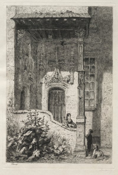 Casa conhecida como a Rainha Branca, Rue St. Hippolyte de Alfred Alexandre Delauney