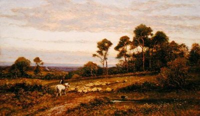 Um pasto Surrey (óleo sobre tela) de Alfred Augustus Glendening