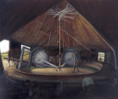 Moinho Woad em Parson Drove, c.1900 de Alfred Balding