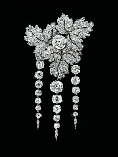 Broche "Folhas de Groselha", c.1855 de Alfred Bapst