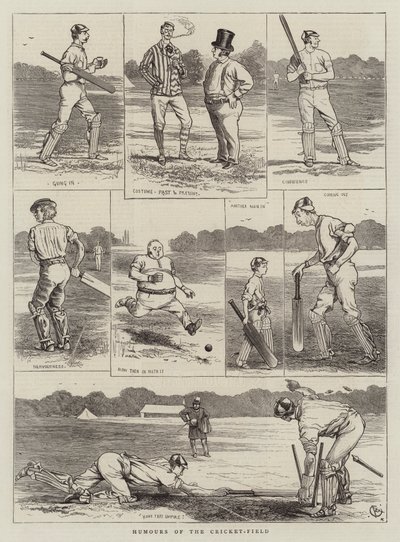 Humores do campo de críquete de Alfred Chantrey Corbould