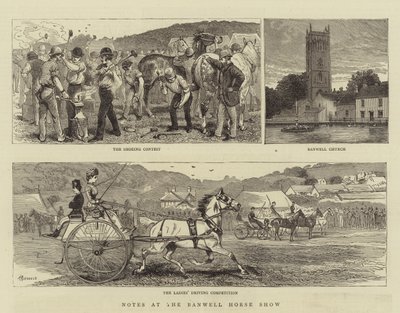 Notas no Banwell Horse Show de Alfred Chantrey Corbould
