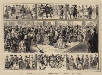 Bola de fantasia de Lady Mayoress na mansão de Alfred Chantrey Corbould