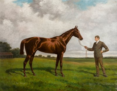Sir Hugo-vencedor do Derby de 1892, c.1875-1928 (óleo sobre tela) de Alfred Charles Havell