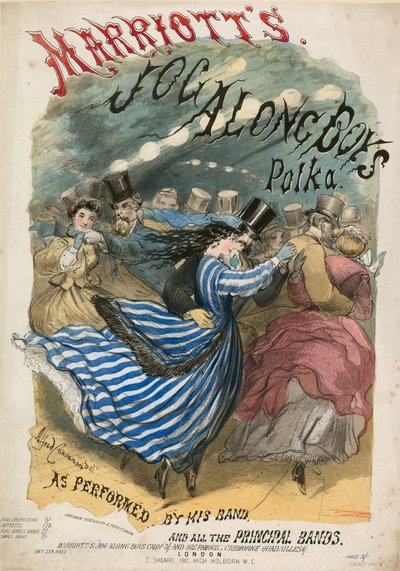 Jogalong Boys Polka do Marriott, partitura musical de Alfred Concanen