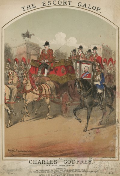 Muscical score para The Escort Galop de Charles Godfrey de Alfred Concanen