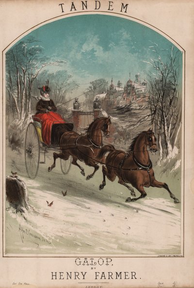 Tandem (cor litho) de Alfred Concanen