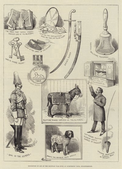 Exposição em Ajuda do Fundo Egípcio de Guerra no Humphreys &39;Hall, Knightsbridge de Alfred Courbould
