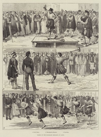 Jogos da Brigada das Terras Altas no Cairo de Alfred Courbould