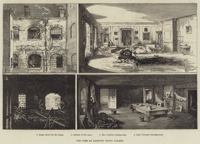 O incêndio no Hampton Court Palace de Alfred Courbould