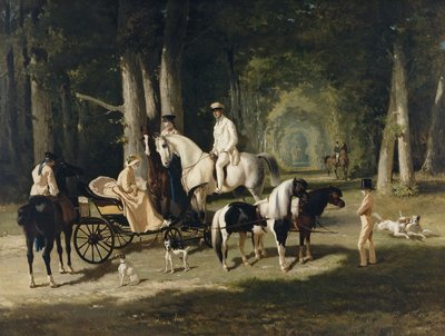 Monsieur e Madame Mosselman e suas filhas de Alfred Dedreux
