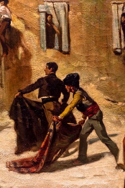 Luta de Novillos, pormenor de Alfred Dehodencq