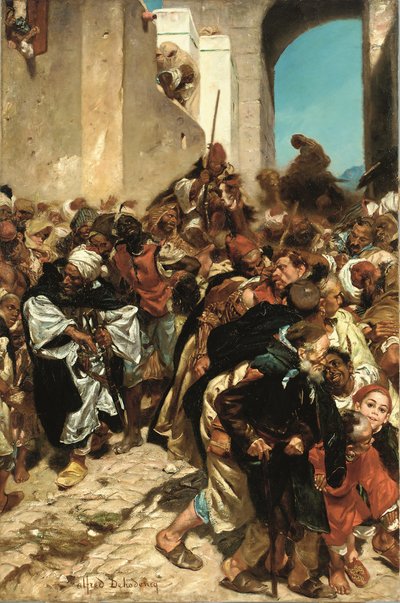 Prisioneiros marroquinos (óleo sobre tela) de Alfred Dehodencq