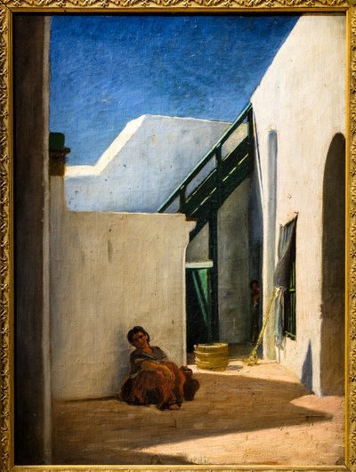 Pátio de casa marroquina de Alfred Dehodencq