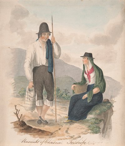 Camponeses de Chasna, Tenerife de Alfred Diston