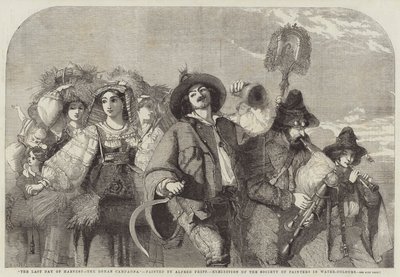 O último dia da colheita, a campagna romana de Alfred Downing Fripp