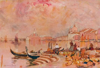 Brilho da noite, Veneza, c1895 de Alfred East