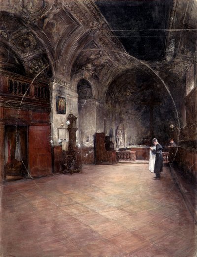 A sacristia da Igreja de Santo Estêvão em Viena de Alfred Edler von Pflügl