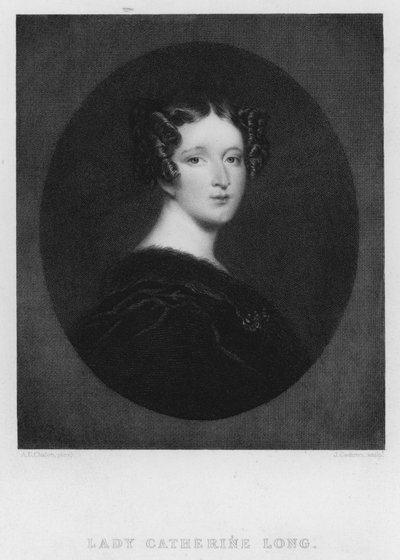 Lady Catherine Long (gravura) de Alfred Edward (after) Chalon