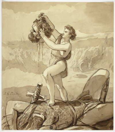 David e Golias de Alfred Edward Chalon