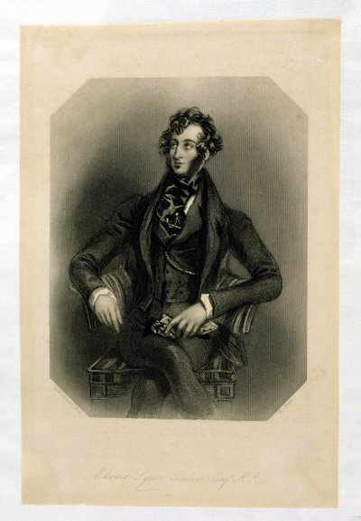 Edward Lytton Bulwer (1803-73), gravado por H. Cook de Alfred Edward Chalon